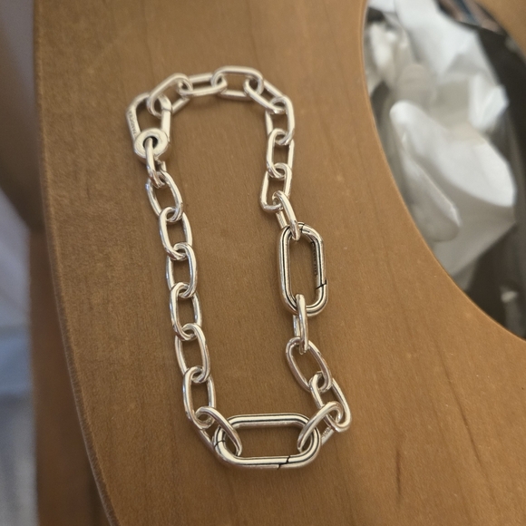 Pandora ME Small Link Chain Bracelet - Sterling Silver - WORN ONCE - Picture 1 of 3